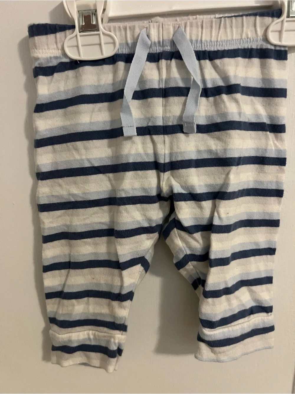 Organic Striped Long-Sleeve Baby One-Piece and Pants Set